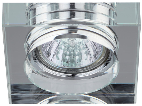 Светильник DK28 CH/WH  ЭРА декор  квадрат 