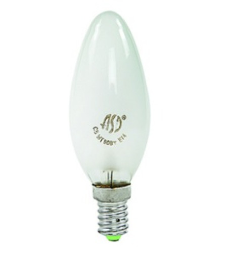 Лампа накаливания СВЕЧА B35 40Вт 230В Е14 прозрачная 380Лм ASD