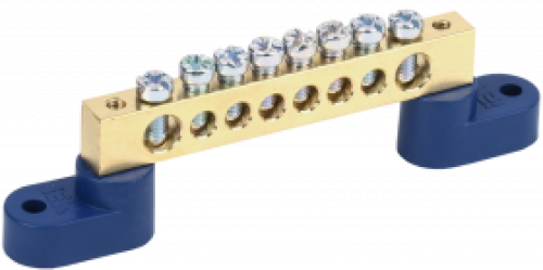 Шина нул на двух угловых изол ШНИ-8х12-8-У2-С ИЭК