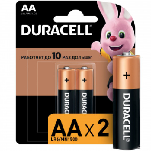 Батарейки Duracell 5006607 LR6-2BL BASIC NEW (2/40/9120)