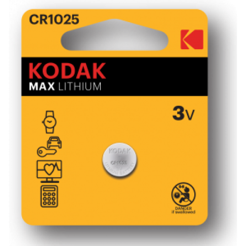 Батарейки Kodak CR1025-1BL MAX Lithium (60/240/50400)