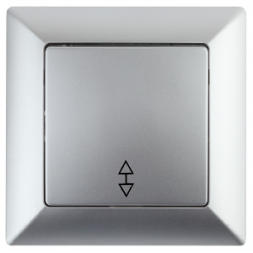 4-103-03  Intro Переключатель, 10А-250В, СУ, Solo, алюминий