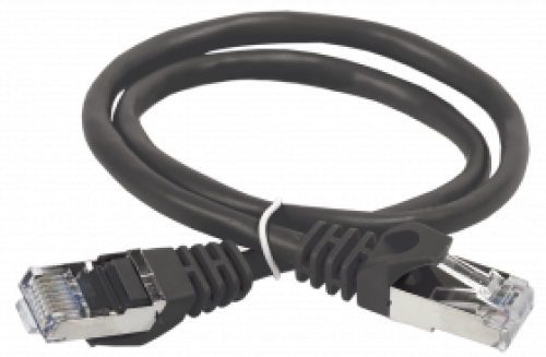 ITK Коммутационный шнур (патч-корд), кат.5Е FTP, 3м, черный