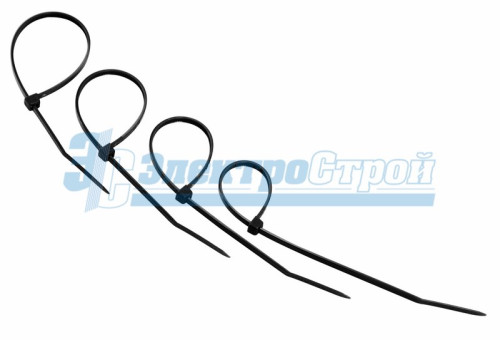 Хомут nylon 150 x 2,5 мм 25шт чёрный REXANT