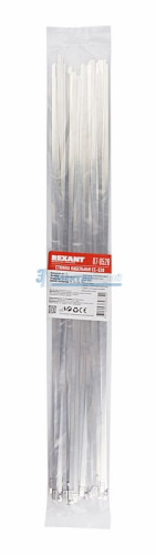 Хомут стальной 520 x 4,6 мм 50 шт REXANT