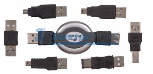 Набор USB  6 переходников + удлинитель  (тип3)  REXANT