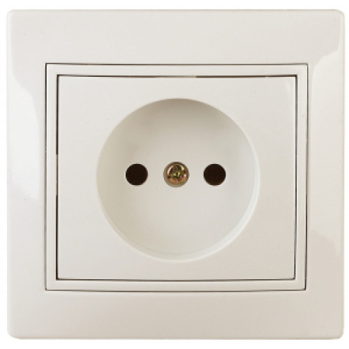 1-201-02  Intro Розетка 2P, 16А-250В, IP20, СУ, Plano, сл.кость