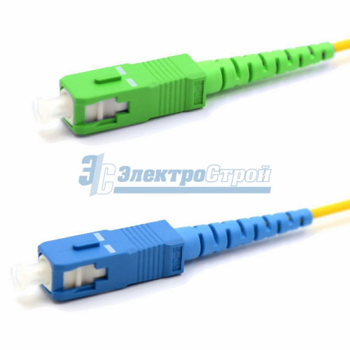 Патч-корд оптический переходной (SM), 9/125 (OS2), SC/APC-SC/UPC, (Simplex), LSZH, 1м