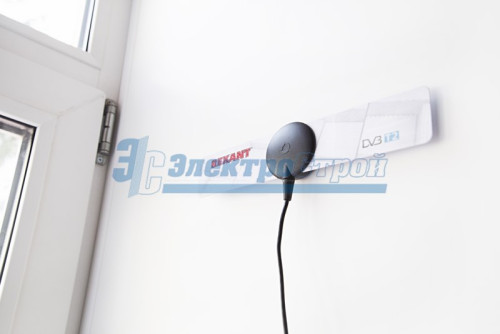 ТВ-Антенна комнатная для цифрового телевидения DVB-T2 на присоске (модль RX-255)  REXANT