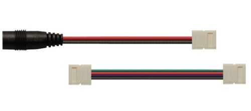 Коннектор для соединения светодиодной ленты шириной 8 мм с драйвером (с разъемом), TDM