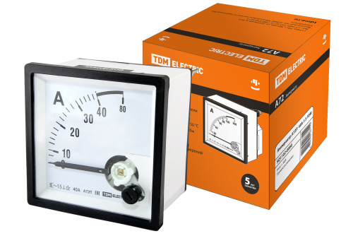 Амперметр А72П 40А-1.5 TDM