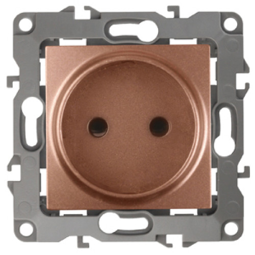 12-2105-14  ЭРА Розетка 2P, 16A-250В, IP20, Эра12, медь