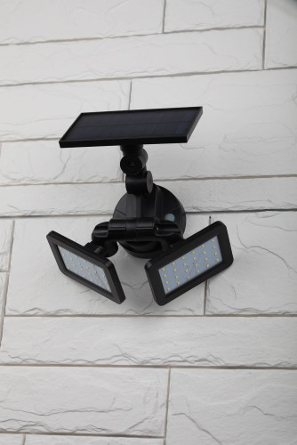 ERAFS020-41  ЭРА Фасадный светильник с двумя световыми панелями на солнечной батарее,2х24LED,180lm