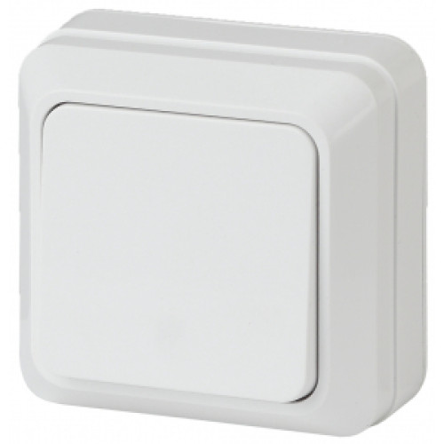 2-101-01  Intro Выключатель, 10А-250В, IP20, ОУ, Quadro, белый