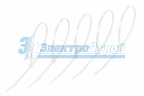 Хомут nylon 300 x 4,8 мм 25шт белый REXANT