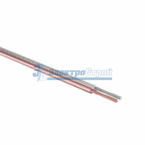 Кабель акустический, 2х0.50 мм², прозрачный SILICON, 10 м. REXANT