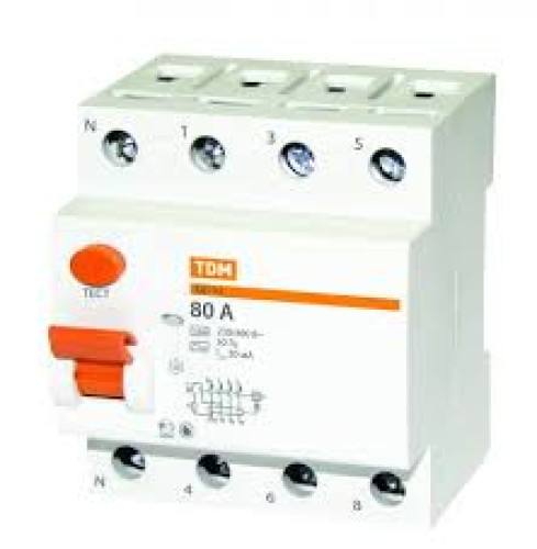 УЗО ВД1-63 4Р 80А 300мА TDM
