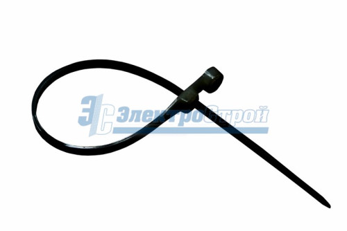 Хомут под винт nylon 150 x 3,6 мм 100шт чёрный  REXANT