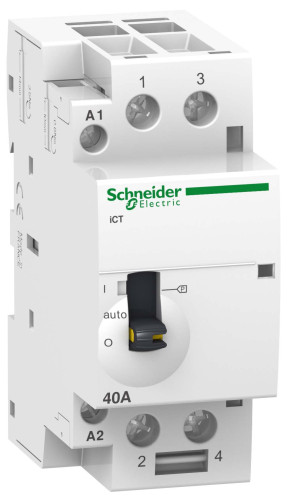МОДУЛЬНЫЙ КОНТАКТОР С РУЧНЫМ УПРАВЛЕНИЕМ iCT63A 2Н