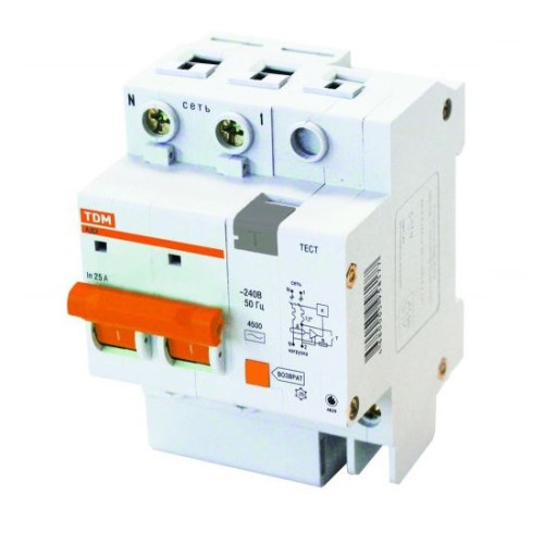 Диф.автомат АД12 2р 40А 300мА  TDM