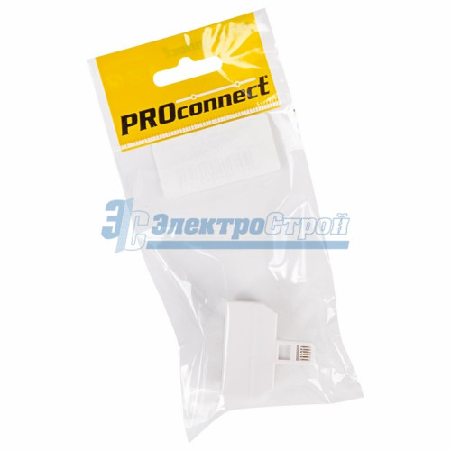 Телефонный тройник 6Р-4С  PROCONNECT Индивидуальная упаковка 1 шт