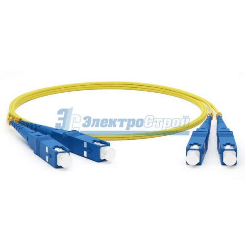 Патч-корд оптический соединительный (SM), 9/125 (OS2), SC/UPC-SC/UPC, (Duplex), LSZH, 3м