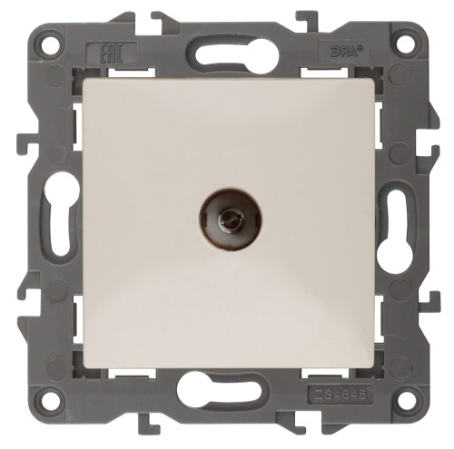 14-3102-02  ЭРА Розетка TV проходная, IP20, Эра Elegance, сл.кость