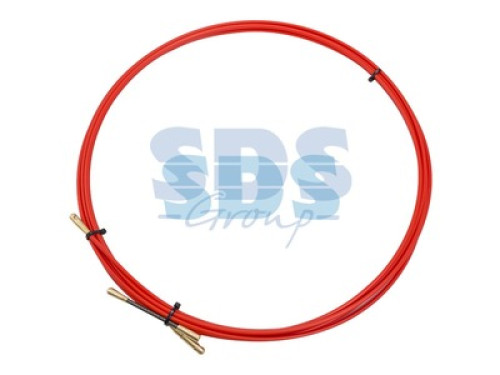 Протяжка кабельная (мини УЗК в бухте), стеклопруток, d=3,5мм, 3м КРАСНАЯ