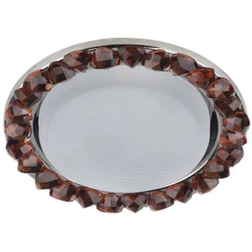 Светильник DK82 CH/TEA  ЭРА под лампу Gx53, 220V,13W, хром/коричневый