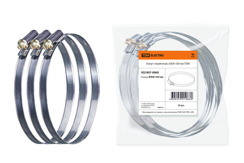 Хомут червячный, O300-330 мм TDM