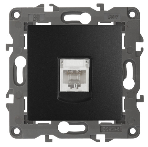 14-3107-05  ЭРА Розетка RJ45, IP20, антрацит