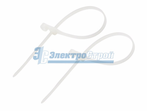 Хомут под винт nylon 150 x 3,6 мм 100шт белый  REXANT