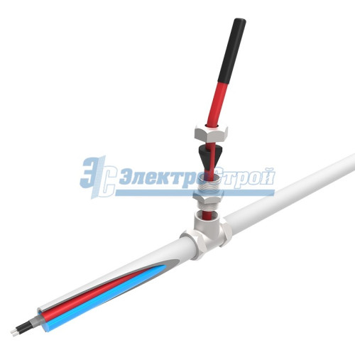 Греющий саморегулирующийся кабель (комплект в трубу) 10HTM2-CT (25м/250Вт)  REXANT