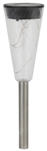 SL-SS35-GLOW-1  ЭРА Садовый светильник на солнечной батарее, сталь, пластик, прозрачный, черный, 35