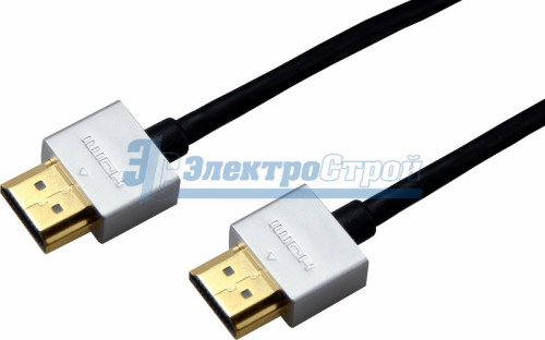 Шнур  HDMI - HDMI  gold  1.5М  Ultra Slim  (блистер)  REXANT