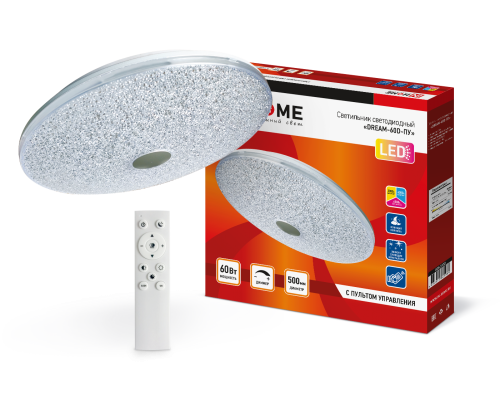 Светильник светодиодный DREAM-60D-ПУ 60Вт 230В 3000-6500K 4800Лм 500х90мм IN HOME