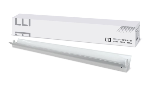 Светильник под светодиодную лампу  SPO-101-1R 1х18Вт 230В LED-Т8/G13 1200 мм с рефлектором