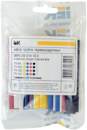 Набор ТТУ 4/2 (4хЧ, 2хБ, К, С, Ж, З) 10х10см/упак IEK