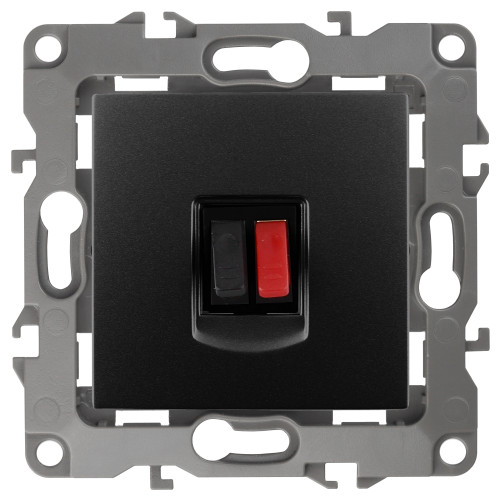 12-3111-05  ЭРА Розетка аудио, IP20, Эра12, антрацит