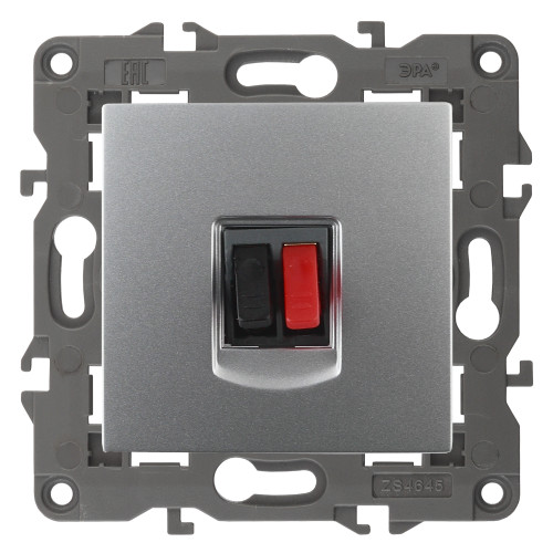 14-3111-03  ЭРА Розетка аудио, IP20, Эра Elegance, алюминий