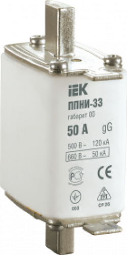 Плавкая вставка предохранителя ППНИ-33, габарит 00,   6А   ИЭК