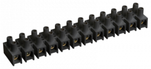 Зажим винтовой ЗВИ-3 н/г 1,0-2,5 мм2 (2 шт/блистер) ИЭК черные