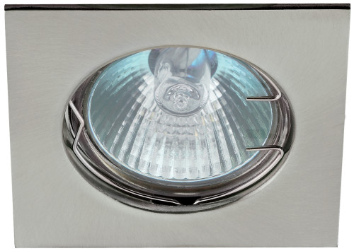 Светильник KL2 SN  ЭРА литой квадрат MR16,12V/220V, 50W сатин никель