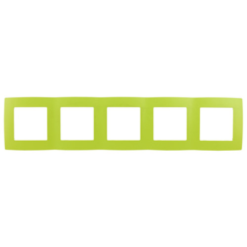 12-5005-26  ЭРА Рамка на 5 постов, Эра12, лайм