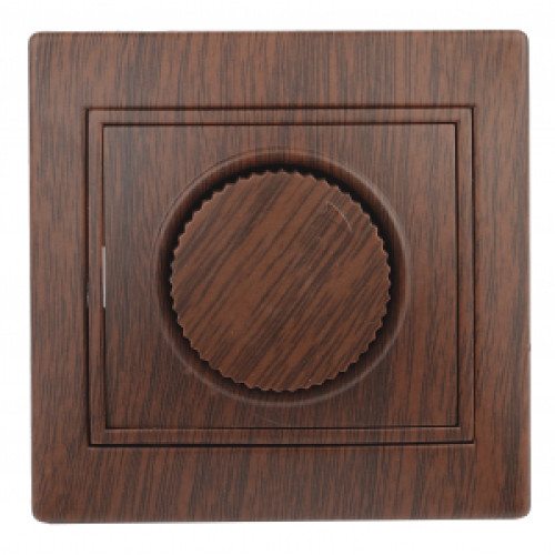 1-401-10  Intro Светорегулятор поворотный, 600Вт 230В, IP20, СУ, Plano, венге