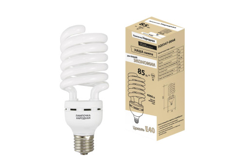 Лампа люминесцентная НЛ-HS-85 Вт-4000 К–Е40