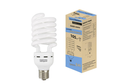 Лампа люминесцентная НЛ-HS-105 Вт-6500 К–Е40 