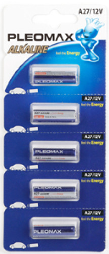 Батарейки Pleomax A27-5BL Alkaline (125/1000/30000)