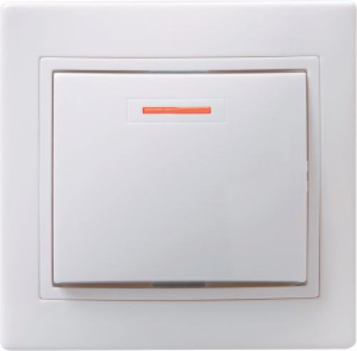 ВС10-1-1-КБ Выключатель 1кл с инд. 10А КВАРТА (белый)