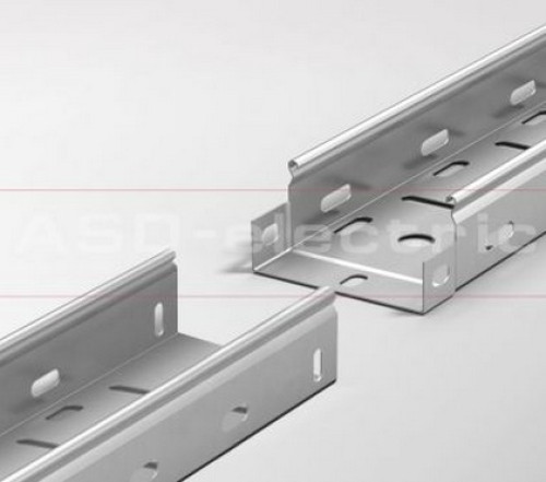 Лоток перфорированный 50х50 L=3м S=0,55мм оцинк.